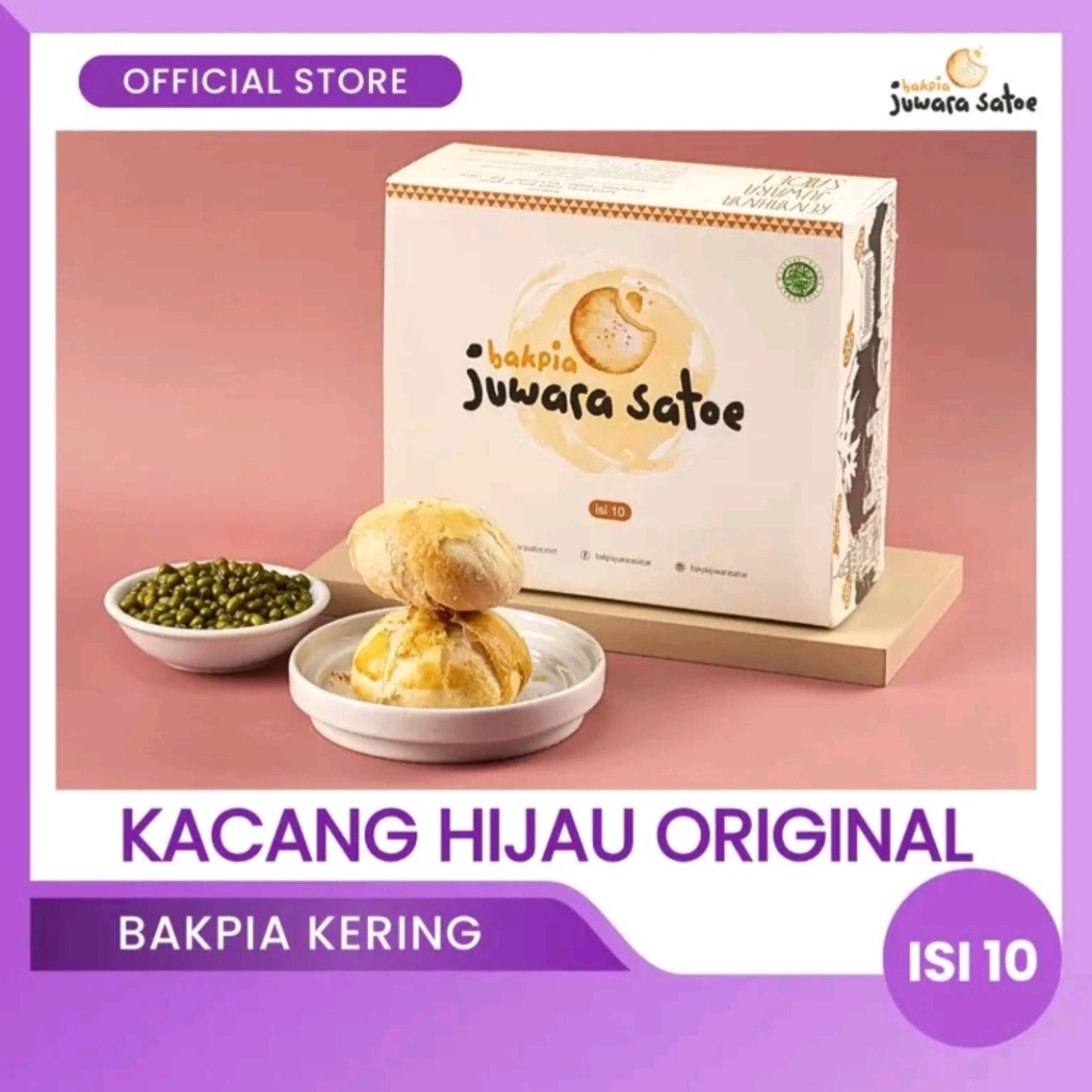 Bakpia Kacang Hijau Original JUWARA Satoe Jogja