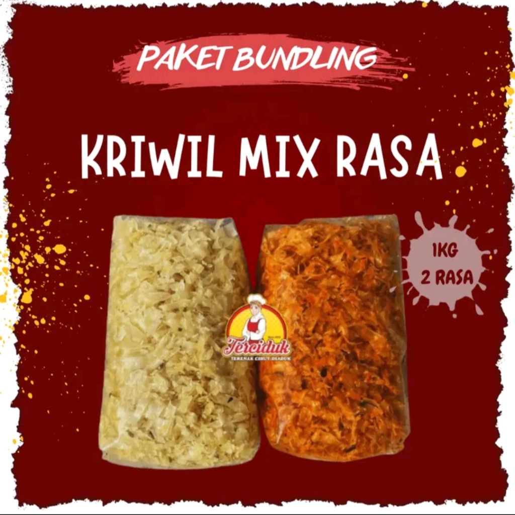Keripik Singkong Kriwil Ori Pedas Gurih Terciduk