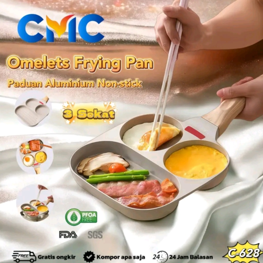 Panci Cetakan Telur Grill Steak Praktis