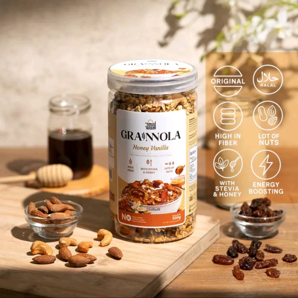 Granola Vanilla Kemasan Toples 500 gr