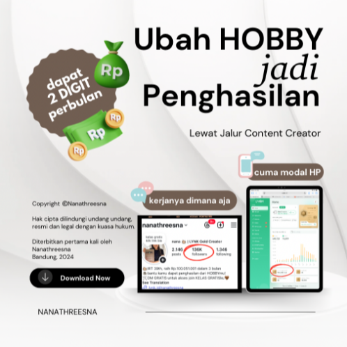 Dari Nanathreesna Ubah Hobby Jadi Penghasilan